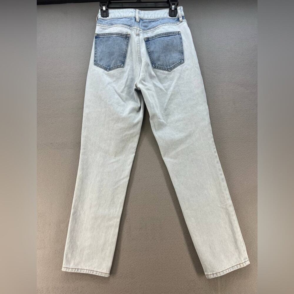Pacsun Eco Hopper Patch Blue Mom High Rise Jeans Women’s Size 24 - Picture 8 of 15